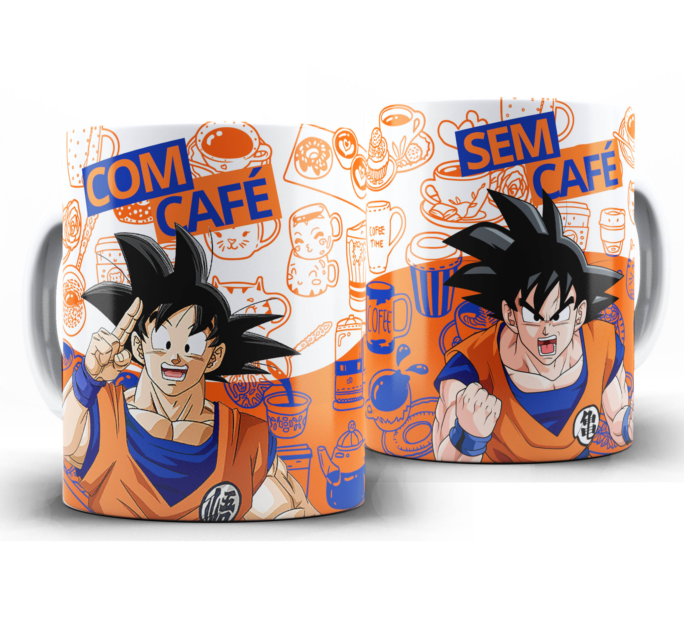 Caneca Com Cafe Sem Cafe - Goku